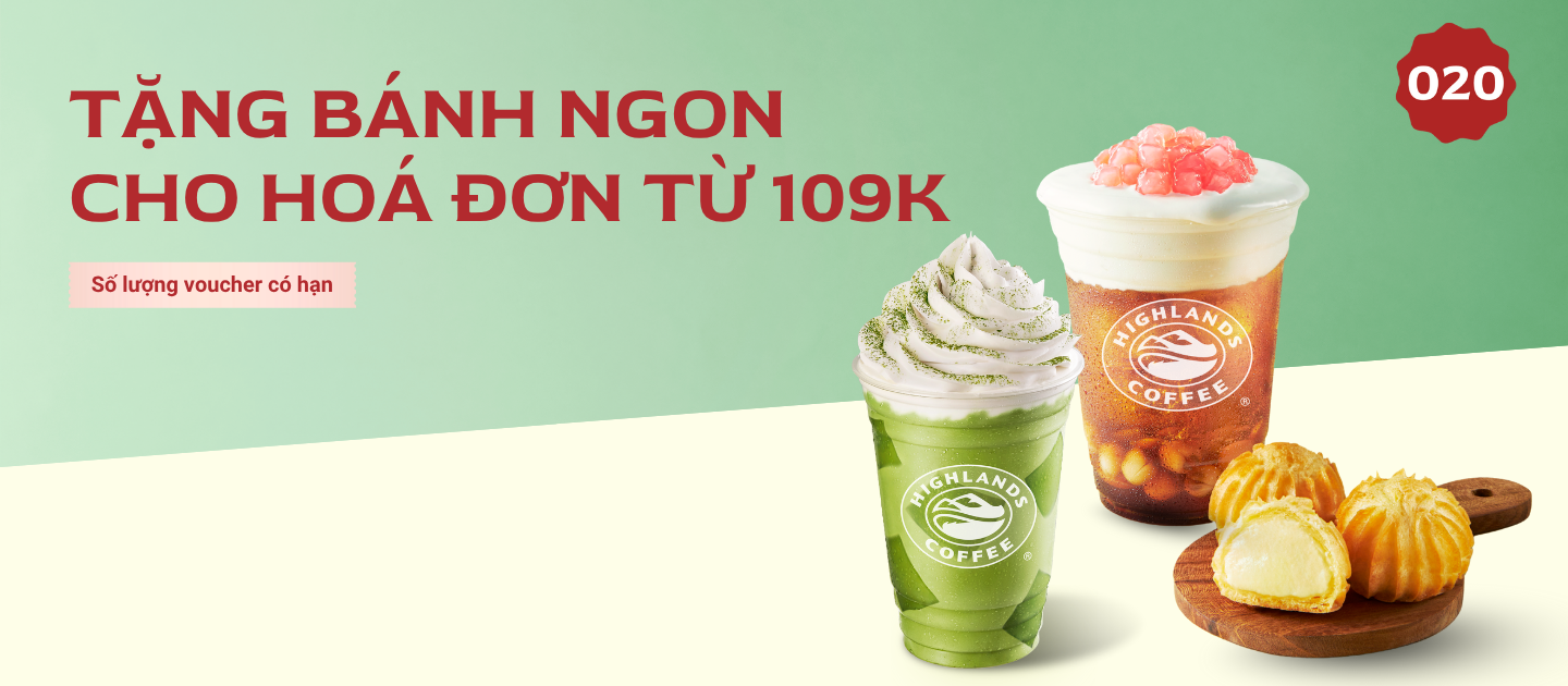 Tặng bánh ngon cho hóa đơn 109K