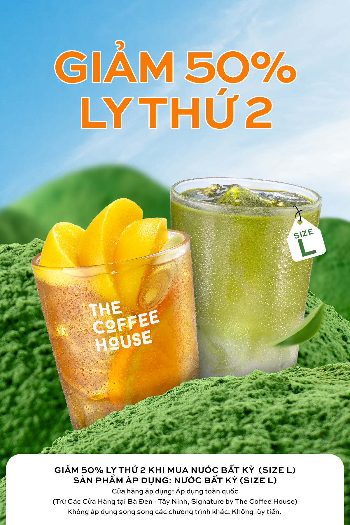 Giảm 50% Ly Thứ 2 Khi Mua Nước Bất Kỳ  (L)